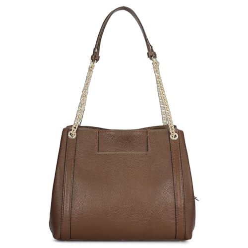 Da Milano Leather Shoulder Bag for Women - Brown (00846OL)