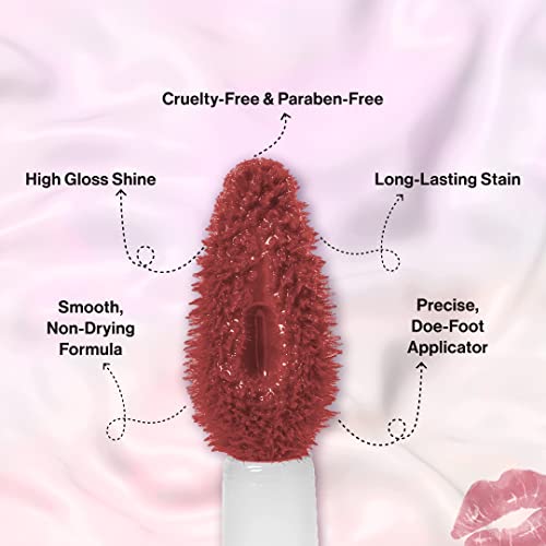 L.A GIRL Glossy Tint Lip Stain-Divine | High Gloss Shine | Long-Lasting Stain | Smooth, Non-Drying Formula |Cruelty-Free & Paraben-Free | 2.9 Gm