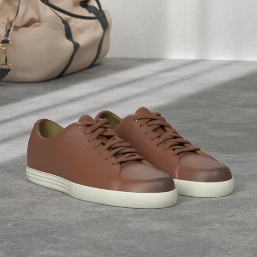 Cole Haan Mens Grand Crosscourt Suede Low Top Lace Up Fashion, Tan, Size 10.0