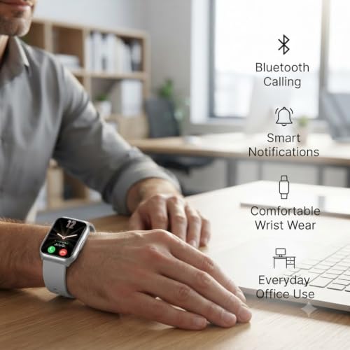 Drumstone (10 Years Assured Warranty Bluetooth Calling Smartwatch, Sleep Monitoring Fitness Watch with Activity Tracker, Digital Display and Wireless Connectivity, Smart Watch for Men and Women