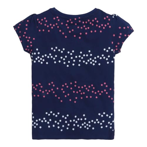 Hopscotch Girls All-Over Print T-Shirts - Pack of 5 In Multi Color for Ages 5-6 Years