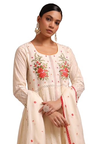 Soch Women's Cotton Salwar Suit (EWS5CD21990_Off White