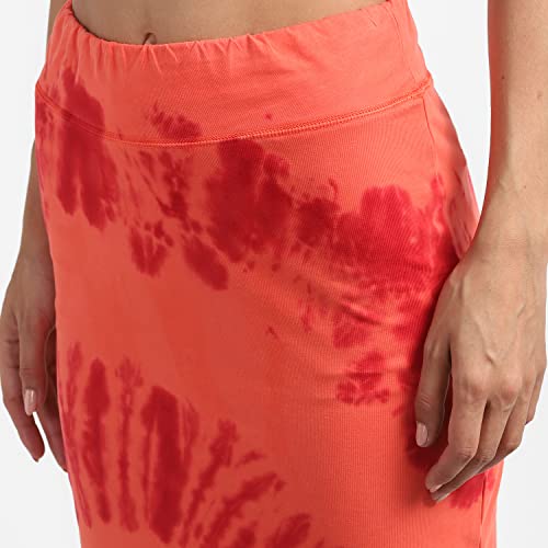 Reebok Classic Women's CL SR TI D&D Jersey Skirt Slim fit Skirt, Orange, Medium