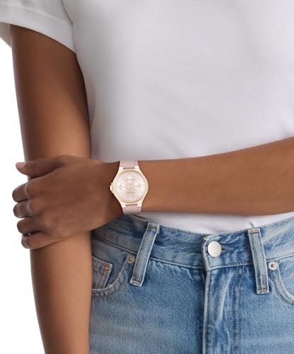 Calvin Klein Vibrancy Qtz Multifunction Blush Round Dial Women's Watch|Silicone Material|Multi Color Band - 25100108