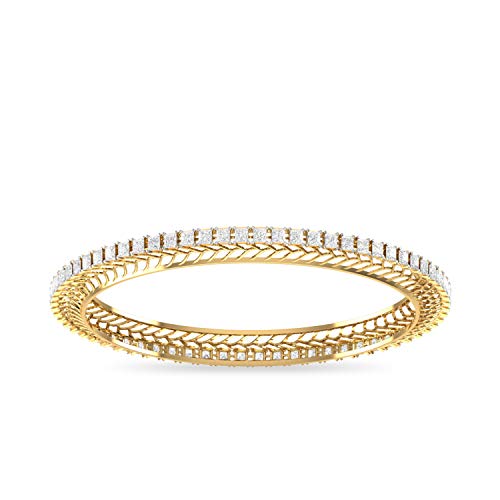 PC Jeweller 14k (585) Yellow Gold and Solitaire Bangle for Women