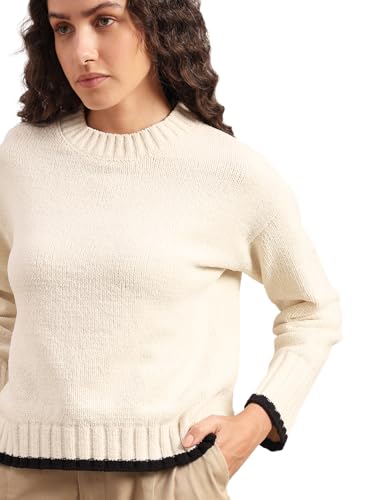 VERO MODA Womens Polyester Round Neck Sweater