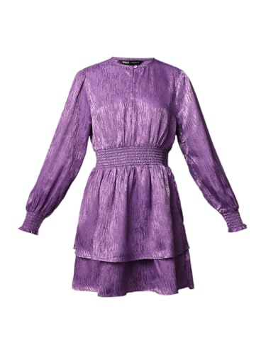 ONLY Women's Fit and Flare Purple Dress