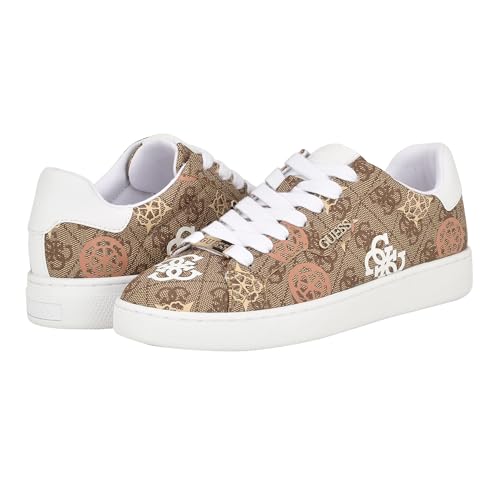 Guess Womens Renzy, Medium Natural/Beige Logo 101, 9