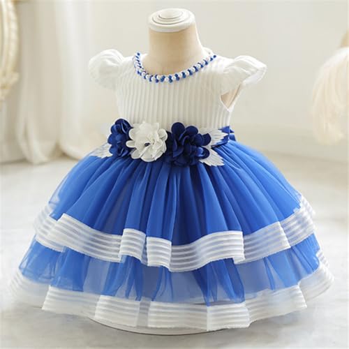 Hopscotch Baby Girls Knee Length Party Dresses in White Color For Ages (18-24 Months)