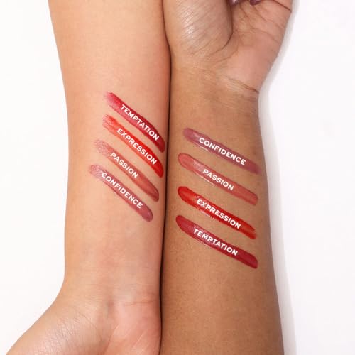 Lamel Hydrating Lip Tint Stain - Expression, Lip-Tint, High-Shine Glossy Finish, Long-Lasting 8-Hour Wear, Lightweight Non-Sticky Lip Stain, Precision Applicator, Natural Tint Effect, Liptint gloss, 2.7 gm