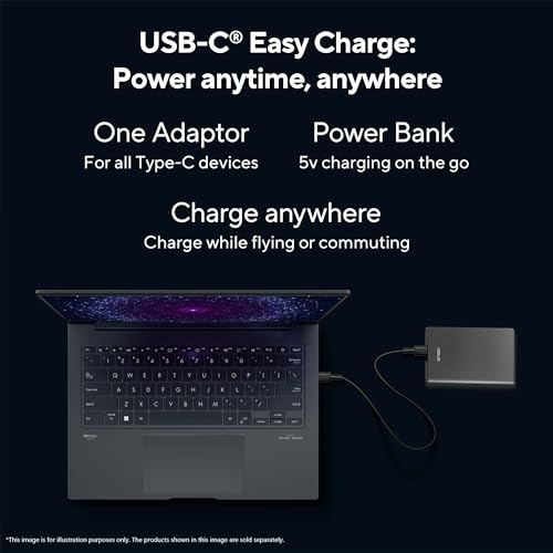 ASUS Zenbook 14 (2026),Smartchoice,Intel Core Ultra 9 285H,32GB RAM,1TB SSD,OLED,Touchscreen,14"(35.5 cm),Win 11,M365 Basic(1Y)* Office 24,Ponder Blue,1.28 Kg,UX3405CA-QL1016WS,Thin & Light Laptop