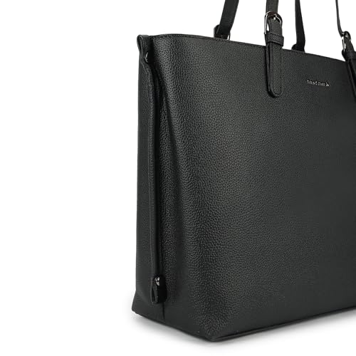 Fastrack Mood Muse Laptop Tote for Women| Faux Leather Handbag With Padded 14-Inch Laptop Compartment | Spacious Interior With Multiple Pockets | Trendy Women's Handbags | Shoulder Bags For Girls