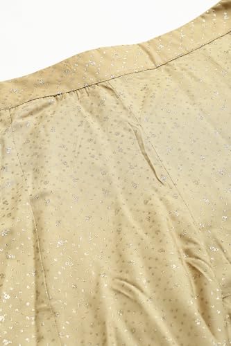 W for Woman Women's Regular Divided Skirt (22AUW62071G-119995_Gold_2XL)