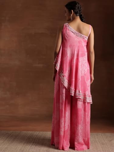Libas Womens Printed Silk Blend Co-ord Set for Women