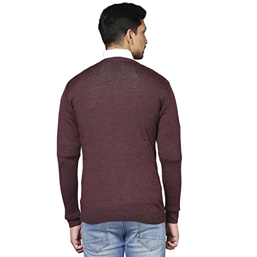 Raymond Dark Maroon Sweater (Size: 42)-RMWX01104-M8
