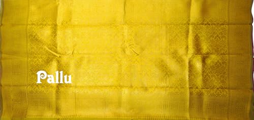 SREE KUMARAN Women's Kanchipuram Kubera Silk Pure Pattu Sarees With Blouse (VSK138-2) (VSK182-2)