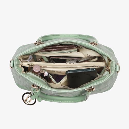 Lavie Luxe Women's Label Small Satchel Bag | Satchel Handbag for Work | Ladies purse | Stylish Shoulder Bag | Gift for Women