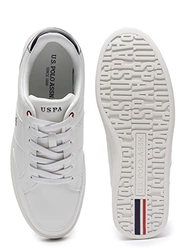 U.S. Polo Assn. ULRIN Men's Off White Sneakers-(UK/8) (US/7) (2FD22536A01)