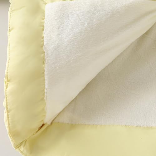 Hopscotch Girls Yellow Full Sleeves 3D Bunny Applique Ruffled Long Coat For Age (2-3 Years)