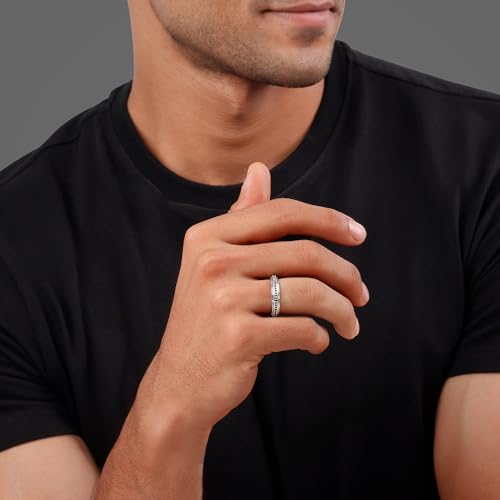 GIVA 925 Silver Dapper Ring For Him, Fixed Size, Indian -20 | Gifts for Men and Boys | With Certificate of Authenticity and 925 Stamp | 6 Months Warranty