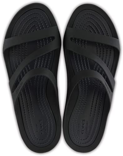 Crocs Women's Swiftwater Sandal Black/Black - 8 UK (203998)