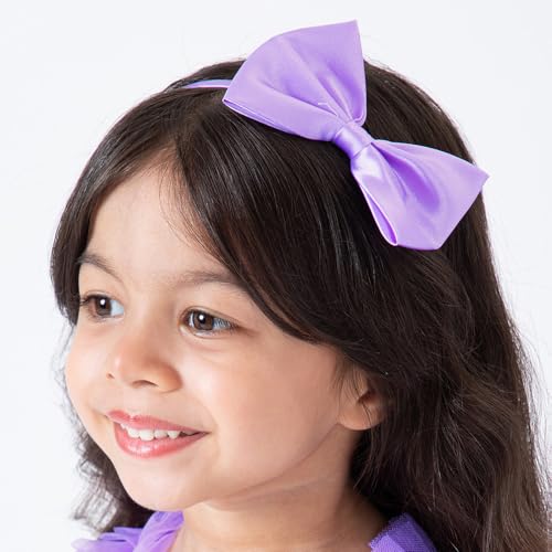 Hopscotch Girls Purple Sleeveless 3D Butterfly Applique Ruffled Gown for Age (9-12 Months)
