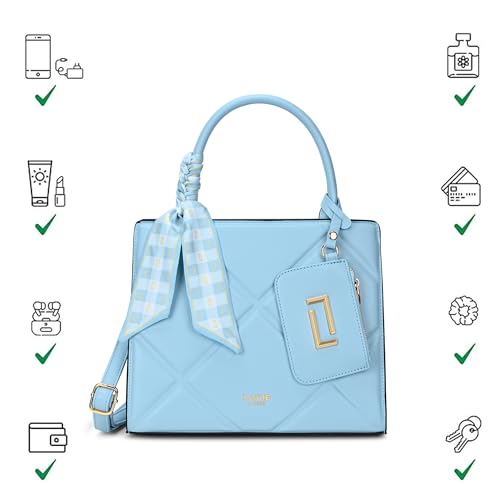 Lavie Luxe Women's Quare26 Laptop Satchel Bag | Upto 14 Inch | Satchel Handbag for Work | Ladies Purse | Stylish Shoulder Bag | Gift for Women