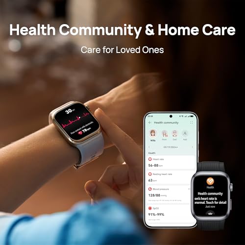 (Refurbished) Huawei Watch D2, Smartwatch 1.82" AMOLED, Ambulatory Blood Pressure Monitoring,Sleep Breathing Awareness, SpO2, Light and Slim Design, Health Community, Smart Lifestyle, Bluetooth Calling, Black