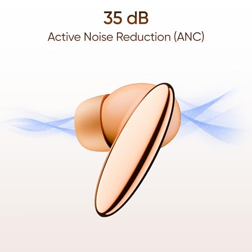 Mivi Opera ANC [Flagship Launch], True Wireless Earbuds with 35dB ANC, Hi-Res Audio, LDAC, 3D Soundstage, 60H Playtime, Spatial Audio, Transparency Mode, 13mm Drivers