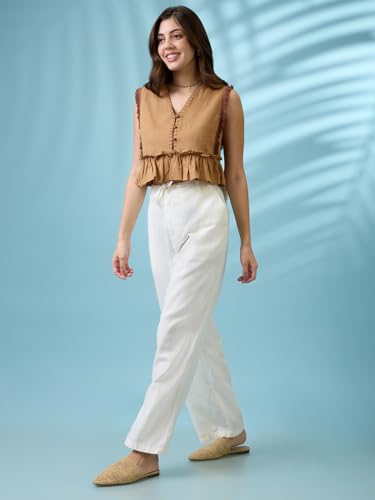 Globus Women Top (GS575694_Beige_S)