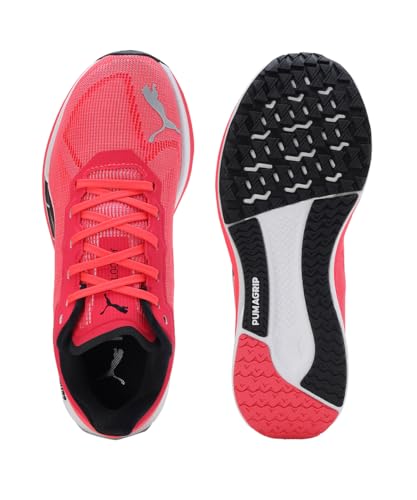 Puma Womens Velocity Nitro WNS Sunblaze-White-Black Running Shoe - SaumyasStore