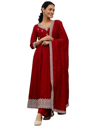 Libas Women's Silk Blend Kurta Sets (48557R