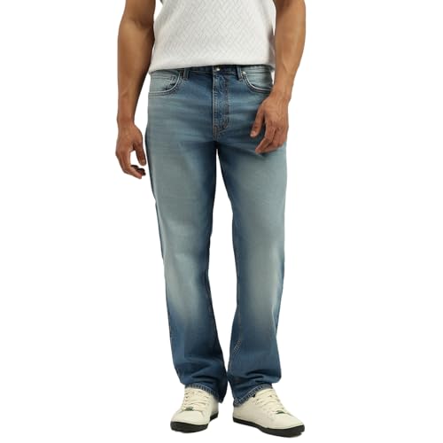 United Colors of Benetton Solid Comfort Fit Jeans (Size: 30)-25A4MBOO5012I901 Blue