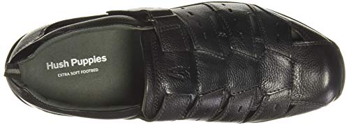 Hush Puppies mens ROBERT FISHERMAN Black Sneaker - 8 UK(8546792)
