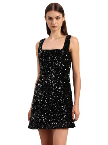 VERO MODA Women's A-Line Black Dress