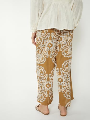 Max Women Printed Palazzos (Brown_XS)