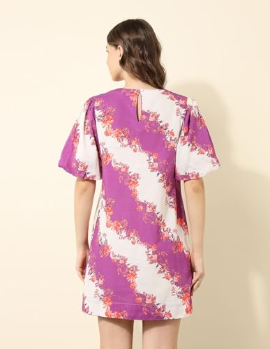 U.S. POLO ASSN. Women's Cotton Shift Mini Dress (UWSS25DRS160 Multicolor