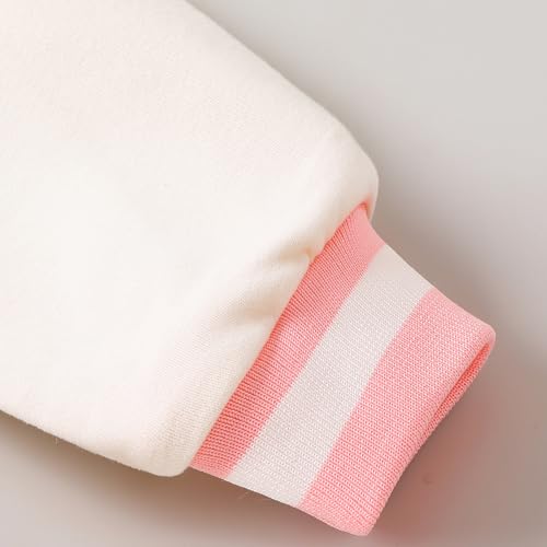 Hopscotch Girls Pink Full Sleeves Floral Applique Colourblock Jacket For Age (3-4 Years)