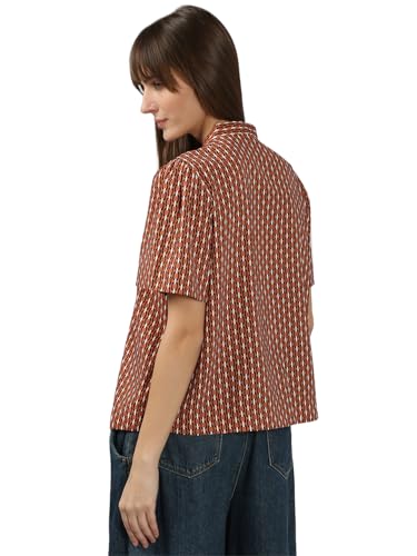 VERO MODA Women's Regular Fit Brown Top