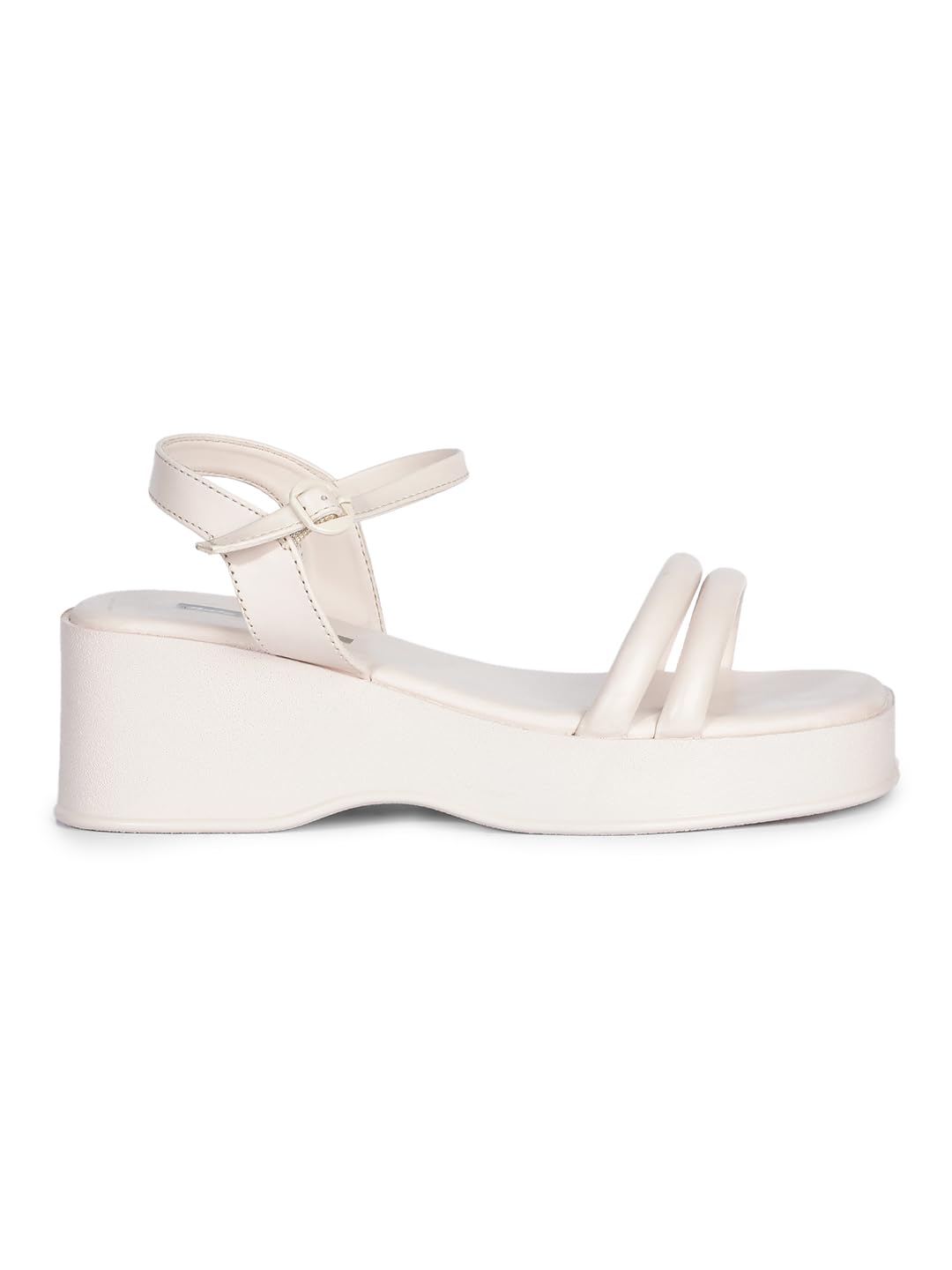 Bata Red Label 6611 Hannah Sandal OFFWHITE Sandal Shoes for Women | Perfect for Casual and Formal Occasions | Comfortable | Lightweight | All Day wear Size- 4