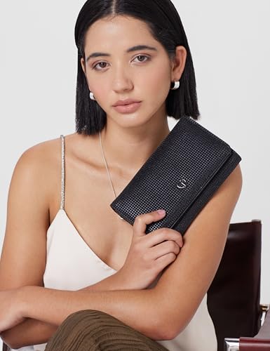 Caprese womens DELMI C Medium BLACK Clutch