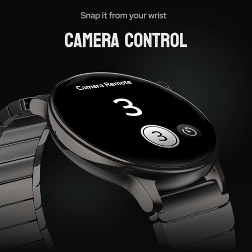 Noise Pro 6R 1.46" AMOLED Smart Watch, 1000 NITS, Powered by AI Pro, Built-in GPS, Strava Integration, Stainless Steel Dial, Video Watch Faces, 3ATM, Emergency SOS, TWS Connectivity (Jet Black)