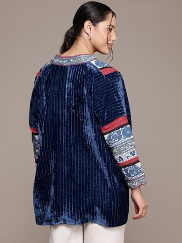 Ritu Kumar Blue Azra Jacket