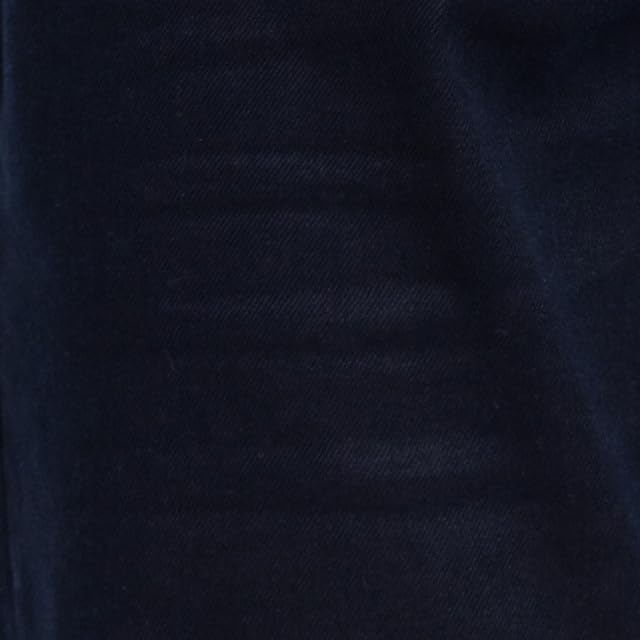 Raymond Men's Slim Fit Cotton Blend Solid Pattern Flat Front Jeans Blue