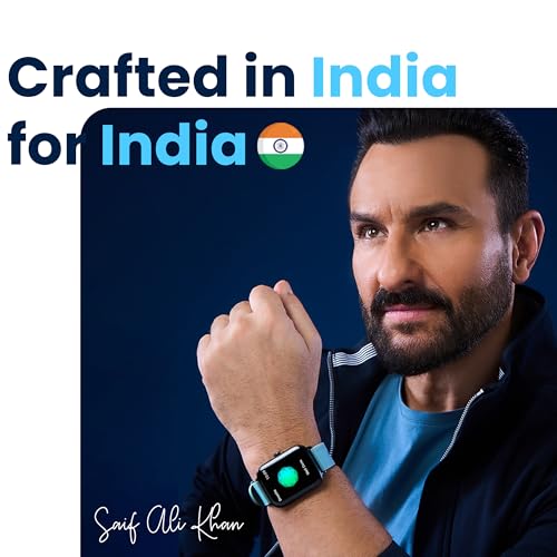 Boult Drift+ Smart Watch 1.85''HD Screen, Bluetooth Calling, IP68, 500 Nits Brightness,150+ Watchfaces, AI Voice Assistant, SpO2 Monitoring, 100+ Sports Mode Smartwatch (Black Coffee)