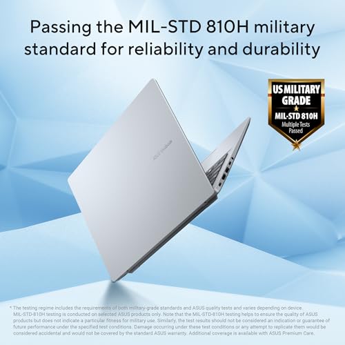 ASUS Vivobook 14,Smartchoice,AMD Ryzen AI 5 330,16GB RAM,512GB SSD, FHD+ 14", Win11,Office24,M365 Basic (1Yr)*, Cool Silver,1.46Kg,M1407KA-LY131WS, AMD Radeon iGPU, 50 Tops,Next-Gen AI Laptop,Copilot+