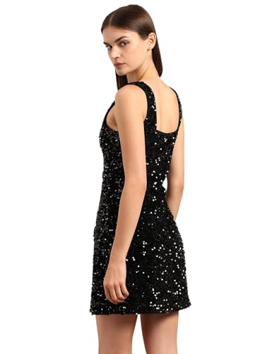 VERO MODA Women's A-Line Black Dress