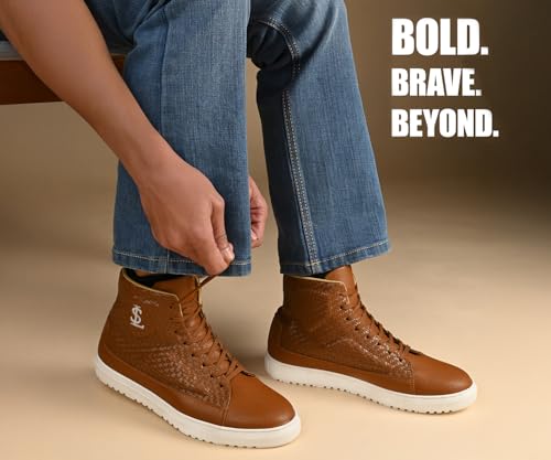 LOUIS STITCH Russet Tan Sneaker for Men | Comfortable Ankle Boot Sneaker | LSP-SNK-AVI007 | UK-11