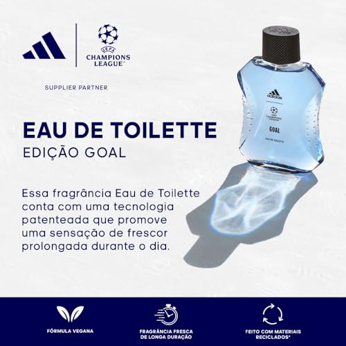 Adidas Men Liquid Uefa Champions League Goal Eau De Toilette 100Ml