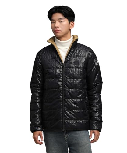 PUMA Men's A-Line Coat (633656_Black-Honey Butter